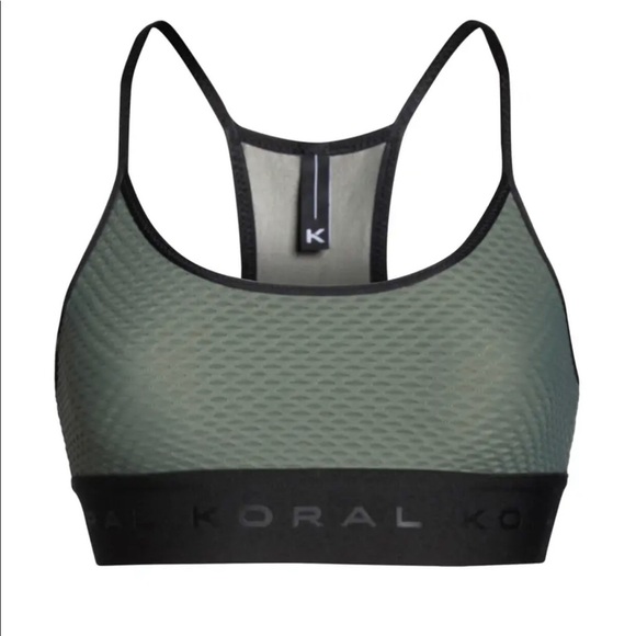NWT Koral Sweeper Netz Sports Bra in Agave - Picture 4 of 12